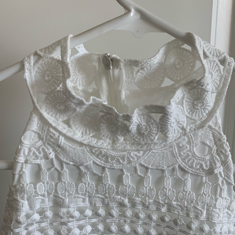 White embroidered dress